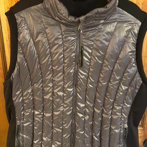 Calvin Kline Size 3X Black & Silver Ladies Vest